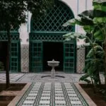 Courtyard of the Bahia Palace in Marrakech