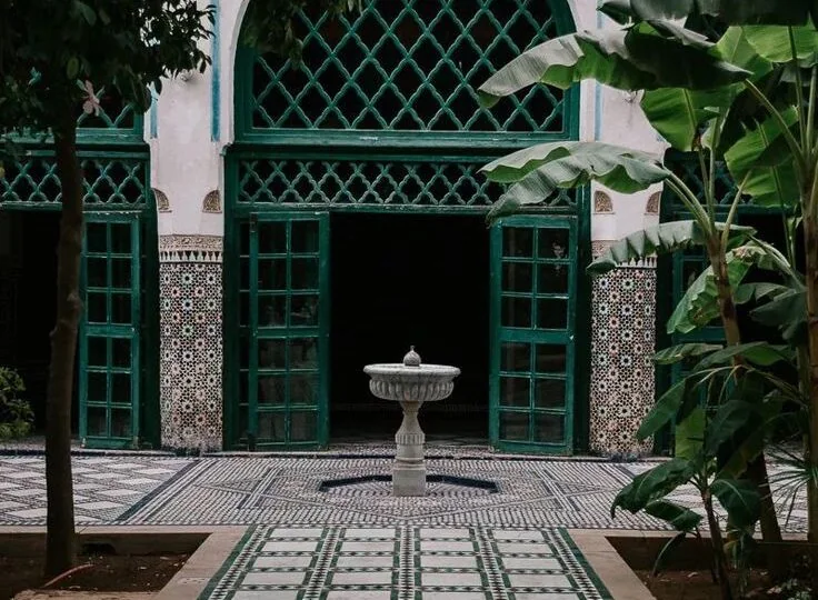 Courtyard of the Bahia Palace in Marrakech